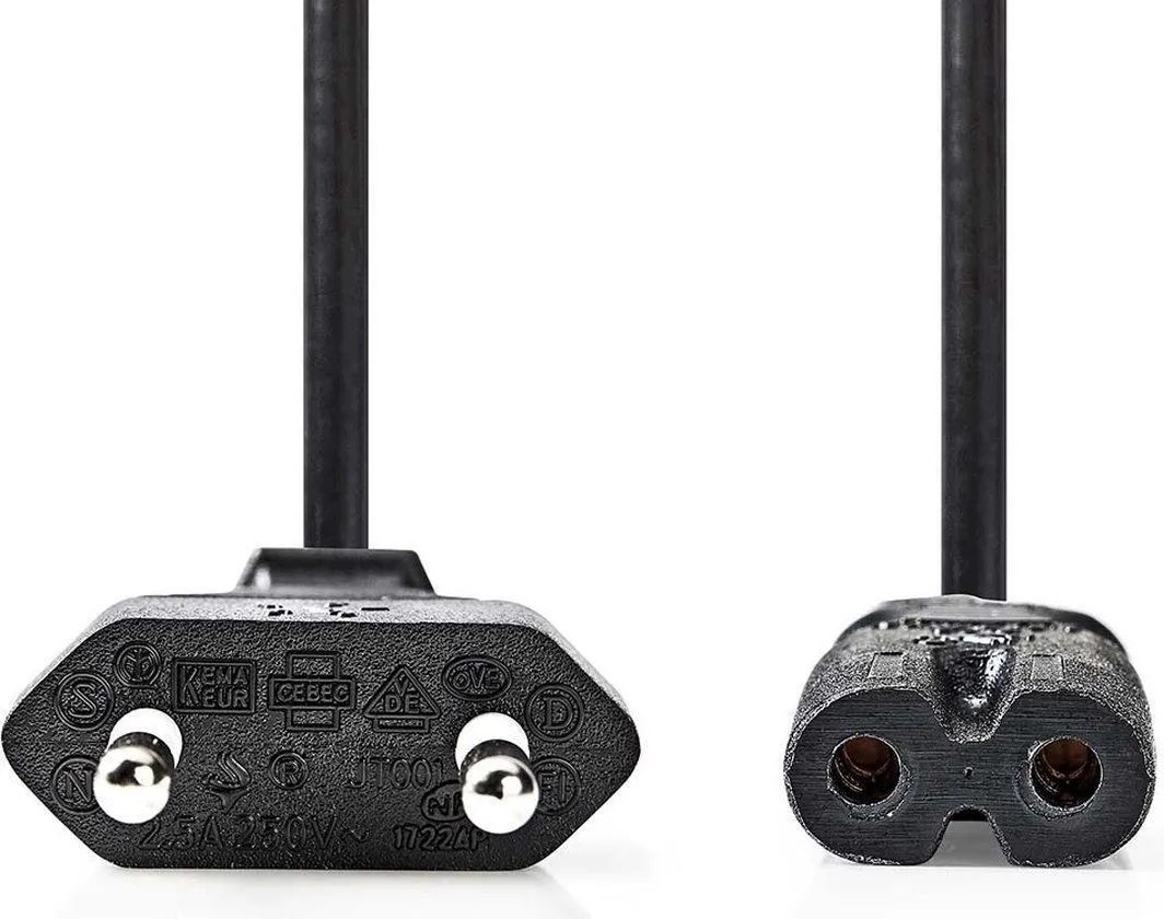 GO SOLID! Netzkabel kompatibel mit Philips TAM6805/10 Stereo – Bild 3