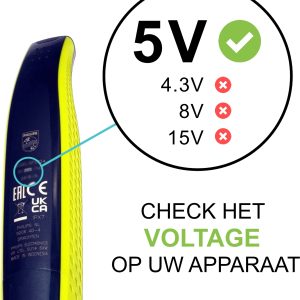 GO SOLID! Oplaadkabel kompatibel mit Philips OneBlade First Shave