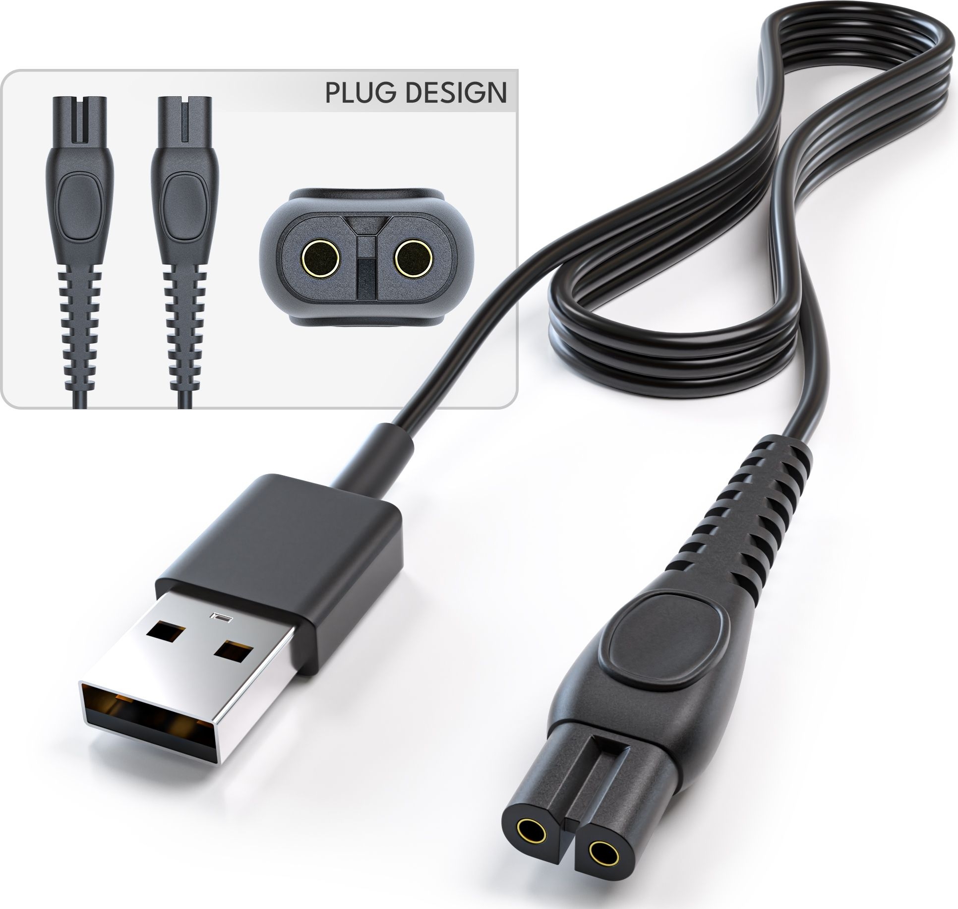 GO SOLID! Oplaadkabel kompatibel mit Philips OneBlade First Shave – Bild 4