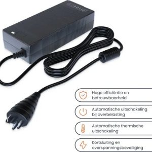 GO SOLID! Ladegerät Elektrisches Fahrrad – kompatibel mit Bergamont E-Trailster 42V/4A