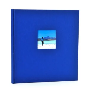 goldbuch Fotoalbum Bella Vista Leinen blau