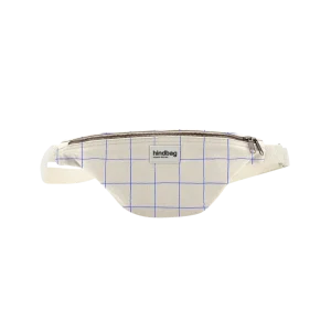 OLIVIA Bauchtasche • Karo Ecru / Blau