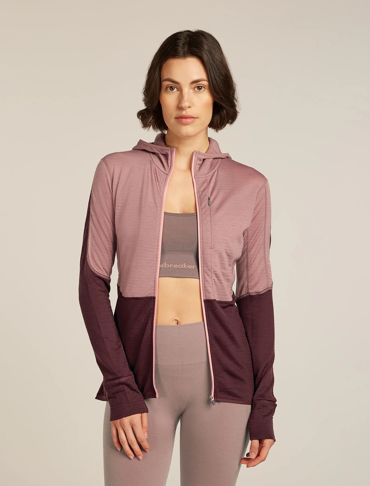 Women's Merino 200 Realfleece Descender LS Zip Hoodie | Fleecejacke – Bild 2