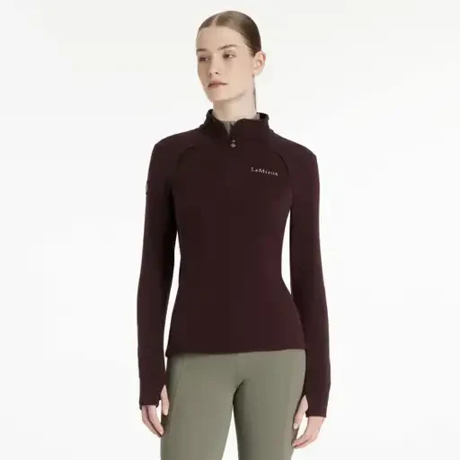 LeMieux - Frances Quarter Zip Fleece Top Damson – Bild 2