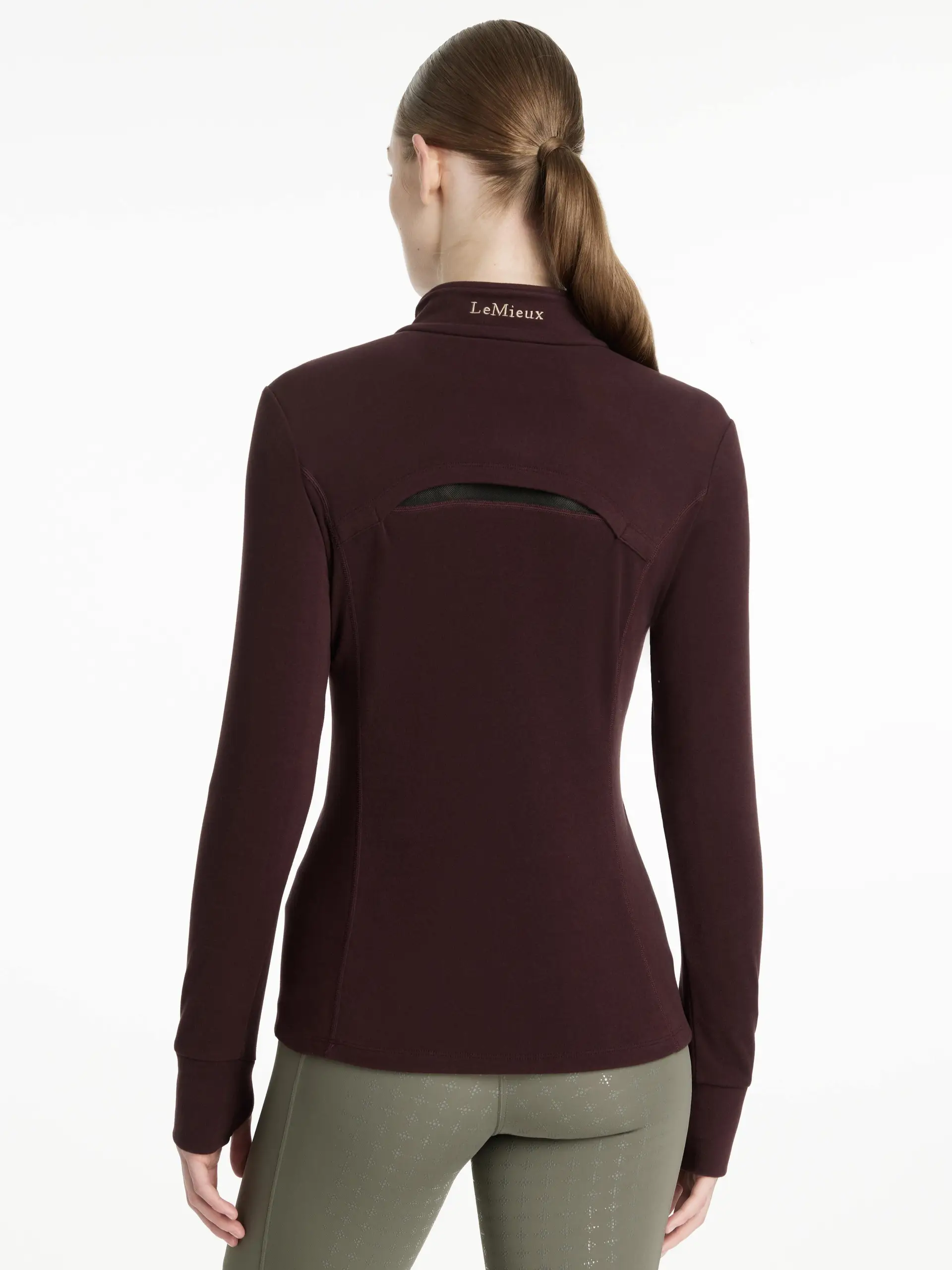 LeMieux - Frances Quarter Zip Fleece Top Damson – Bild 3