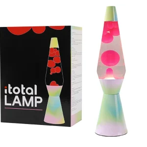 ITOTAL Lavalampe Spaceship Rainbow Dream – Farbwechsel Lavalampe im Raumschiff-Design