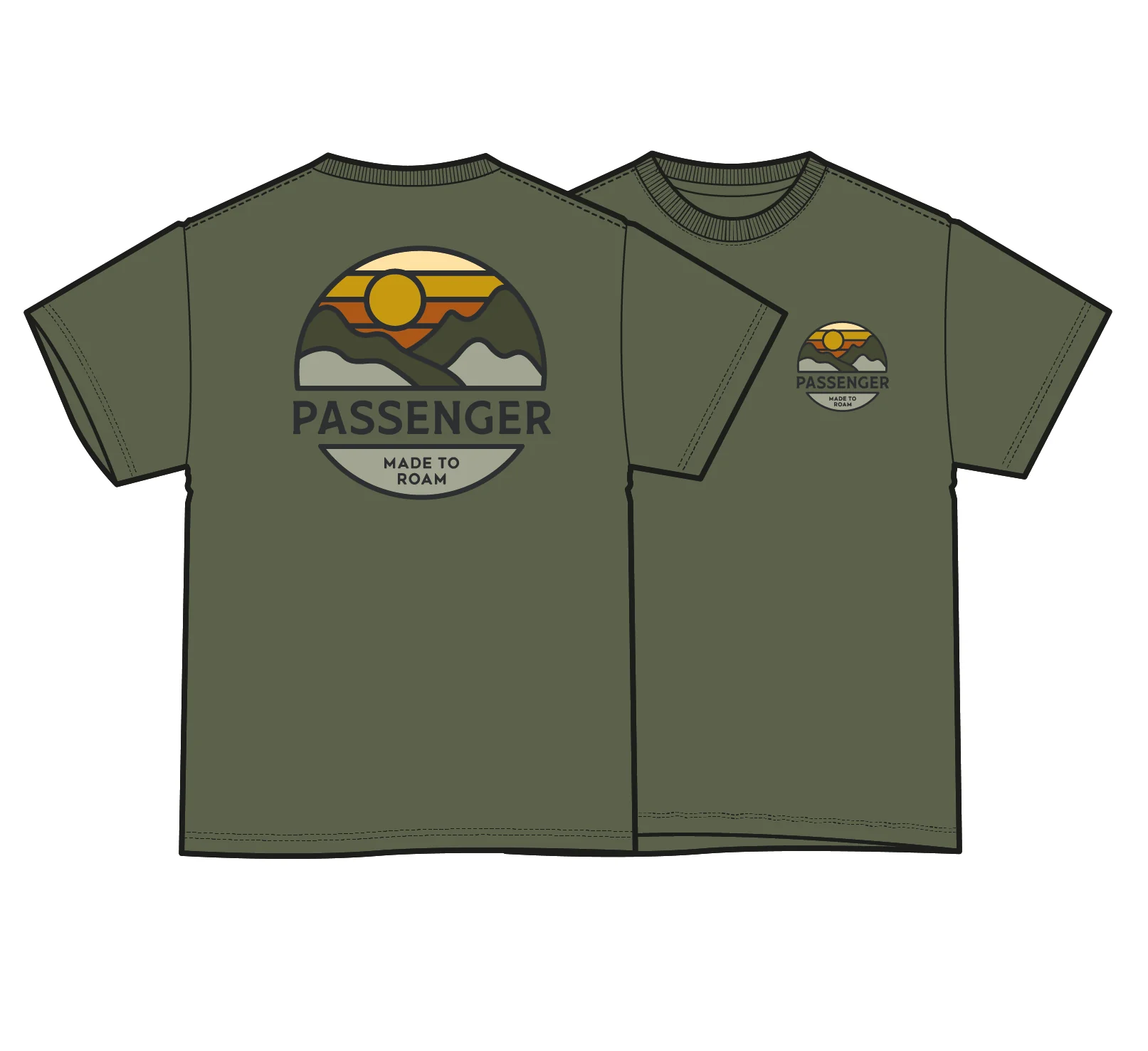 Lässiges Relaxed Fit T-Shirt - Khaki – Bild 8