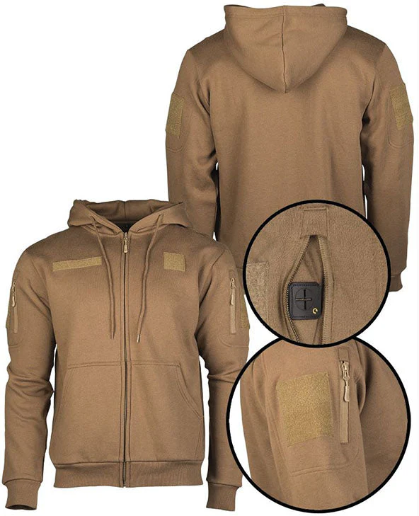 Mil-Tec - Taktischer Hoodie // Dunkler Sand / Coyote – Bild 5