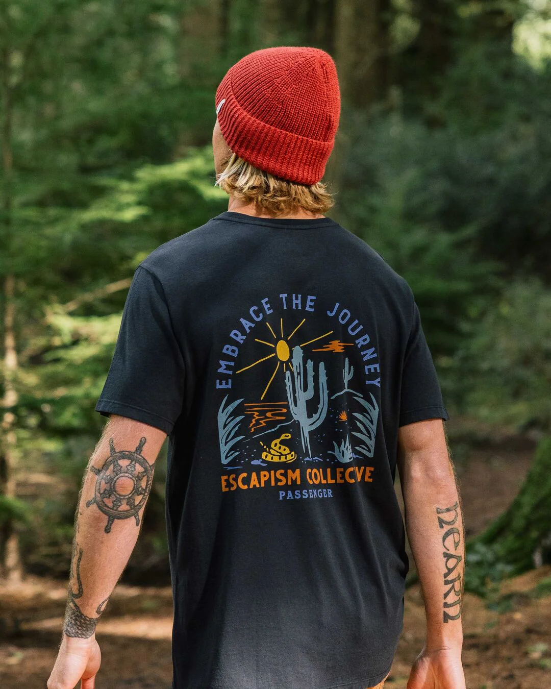 Tizana Baumwoll-T-Shirt - Schwarz – Bild 5