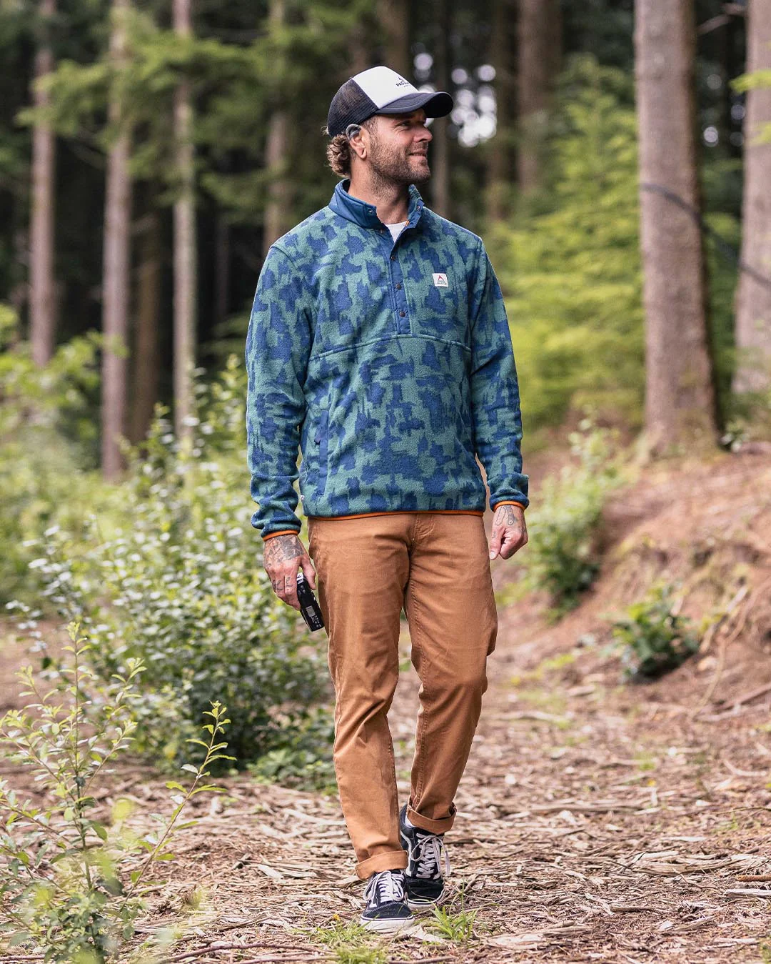 Adrift Polar Fleece – Oak Patch Deep Ocean – Bild 7