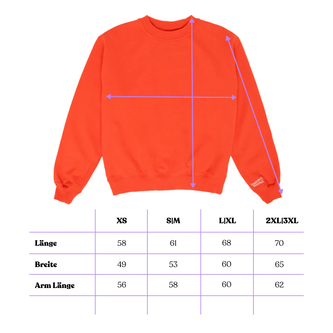 KINDNESS Sweater aus Bio-Baumwolle • Rot – Bild 7