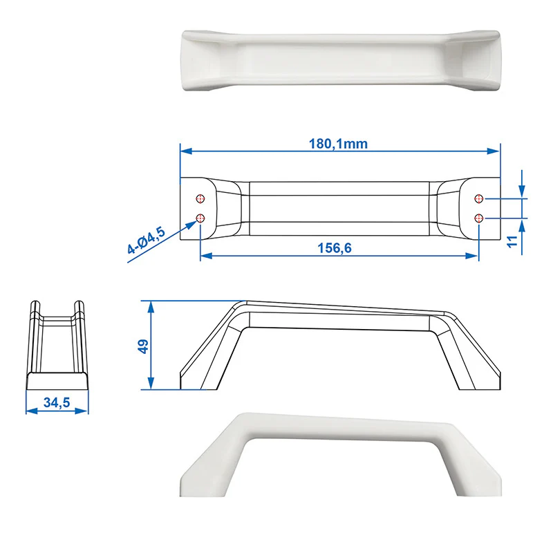 2er-Set Wohnwagengriffe - weiß – Bild 5