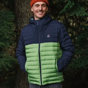 Ashland Down Jacke - Dunkles Marineblau/Birnengrün