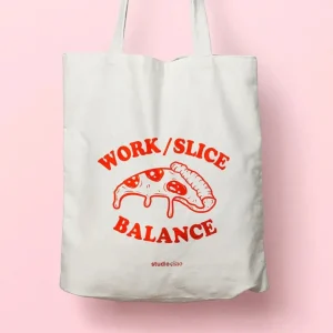 WORK SLICE BALANCE Jutebeutel