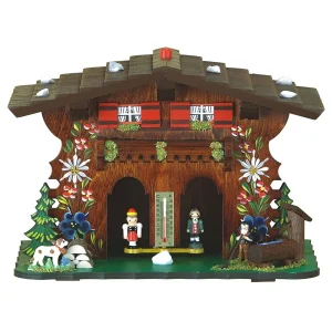 Wetterhaus Berghütte 20cm Exclusiv handbemalt