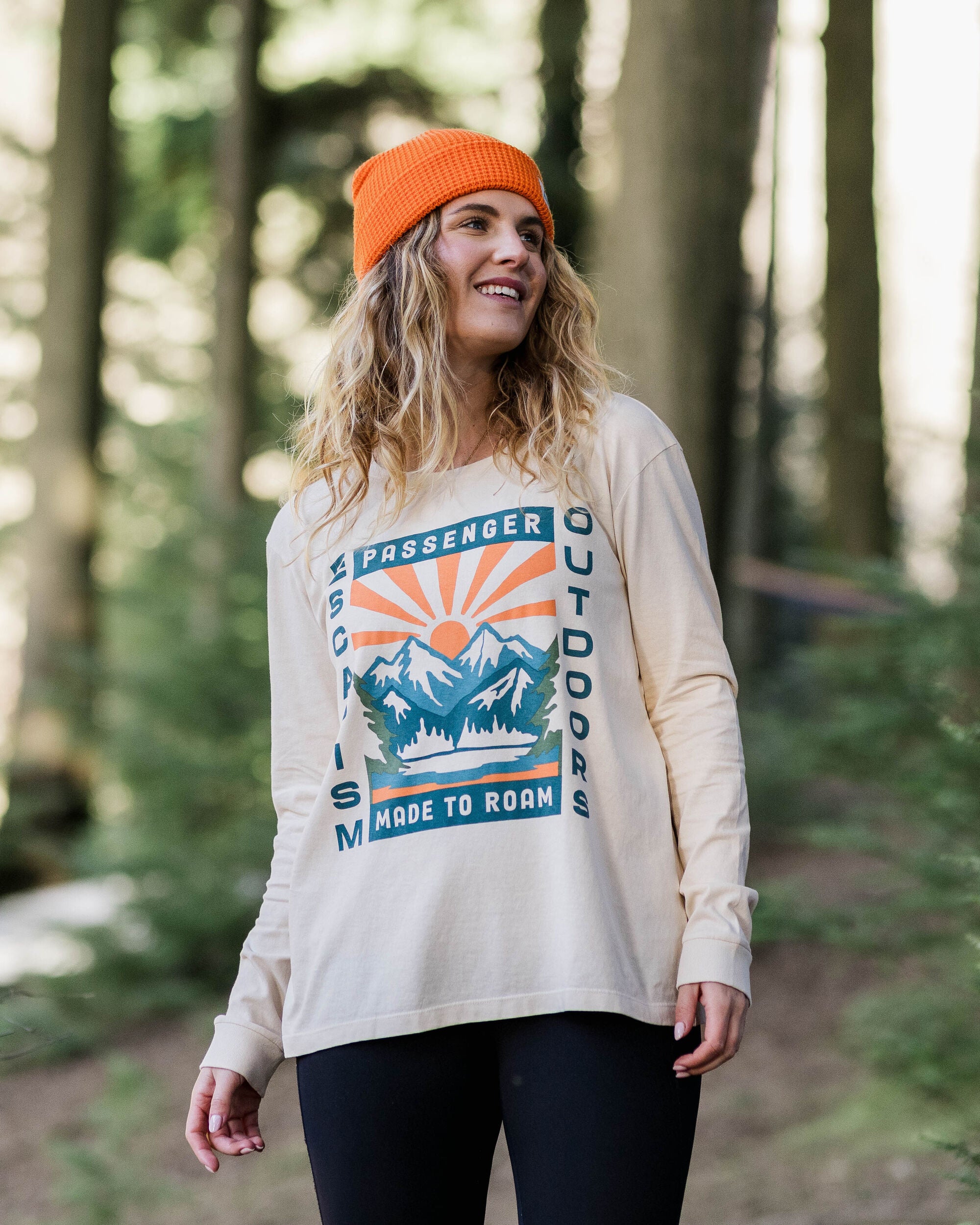 Solitude Baumwoll-Oversized-Langarmshirt - Birke