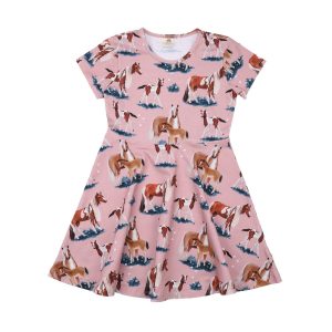 Walkiddy - Little & Big Horses - Skater Dress