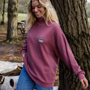 Flourish Rollkragenoberteil - Zerdrückte Beere