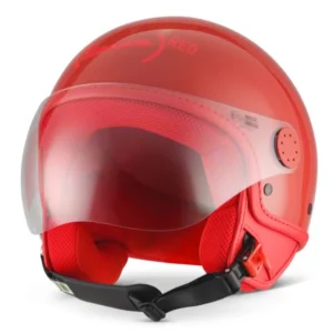 Vespa Jethelm Visor 4.0 Vespa Red, Visor, ABS, rot, glänzend, ECE 22.06 Ausführung: Demi Jet