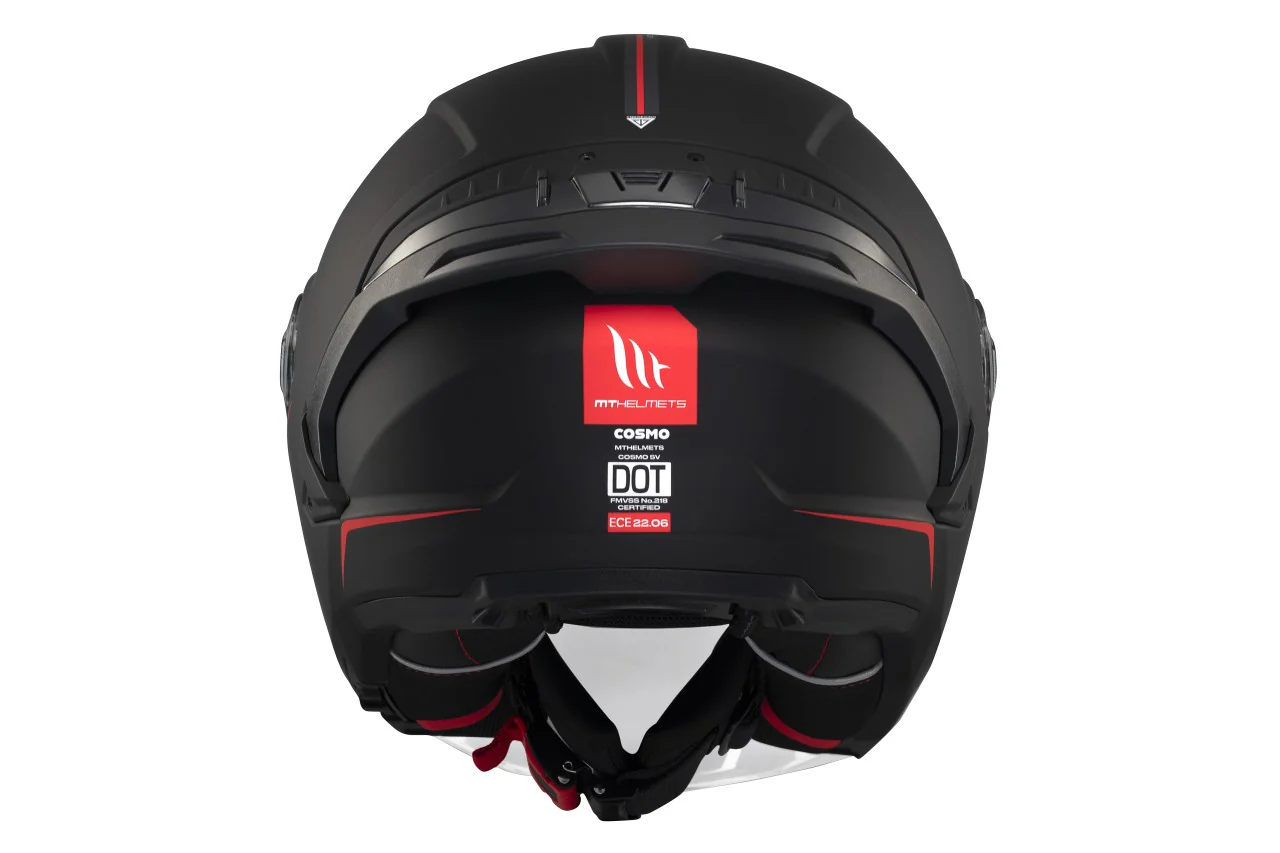 MT Helmets Jethelm Cosmo SV, Solid, ABS, schwarz, matt, ECE 22.06 – Bild 5