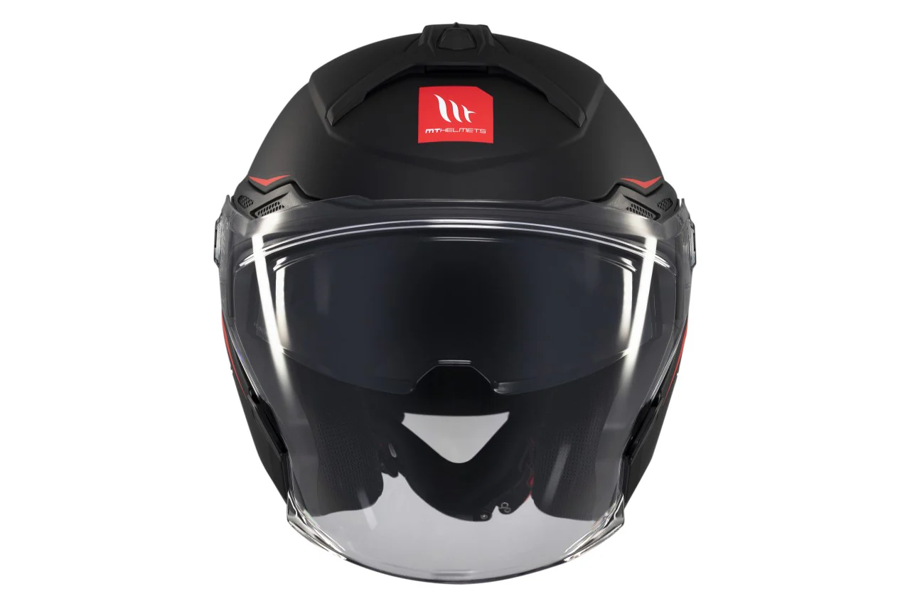 MT Helmets Jethelm Cosmo SV, Solid, ABS, schwarz, matt, ECE 22.06 – Bild 3