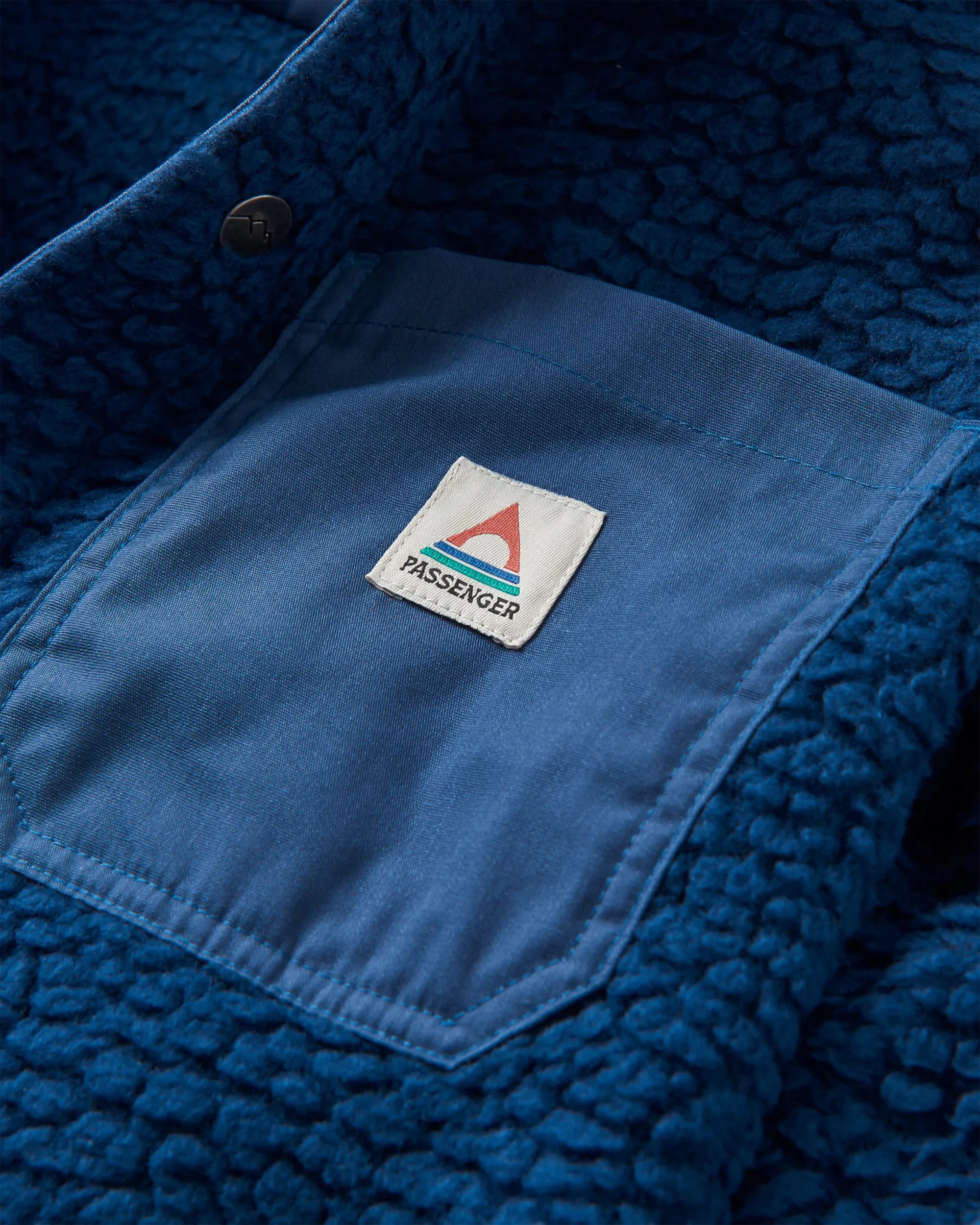 Rappel Sherpa Oversized Hemd - Dunkler Denim – Bild 7