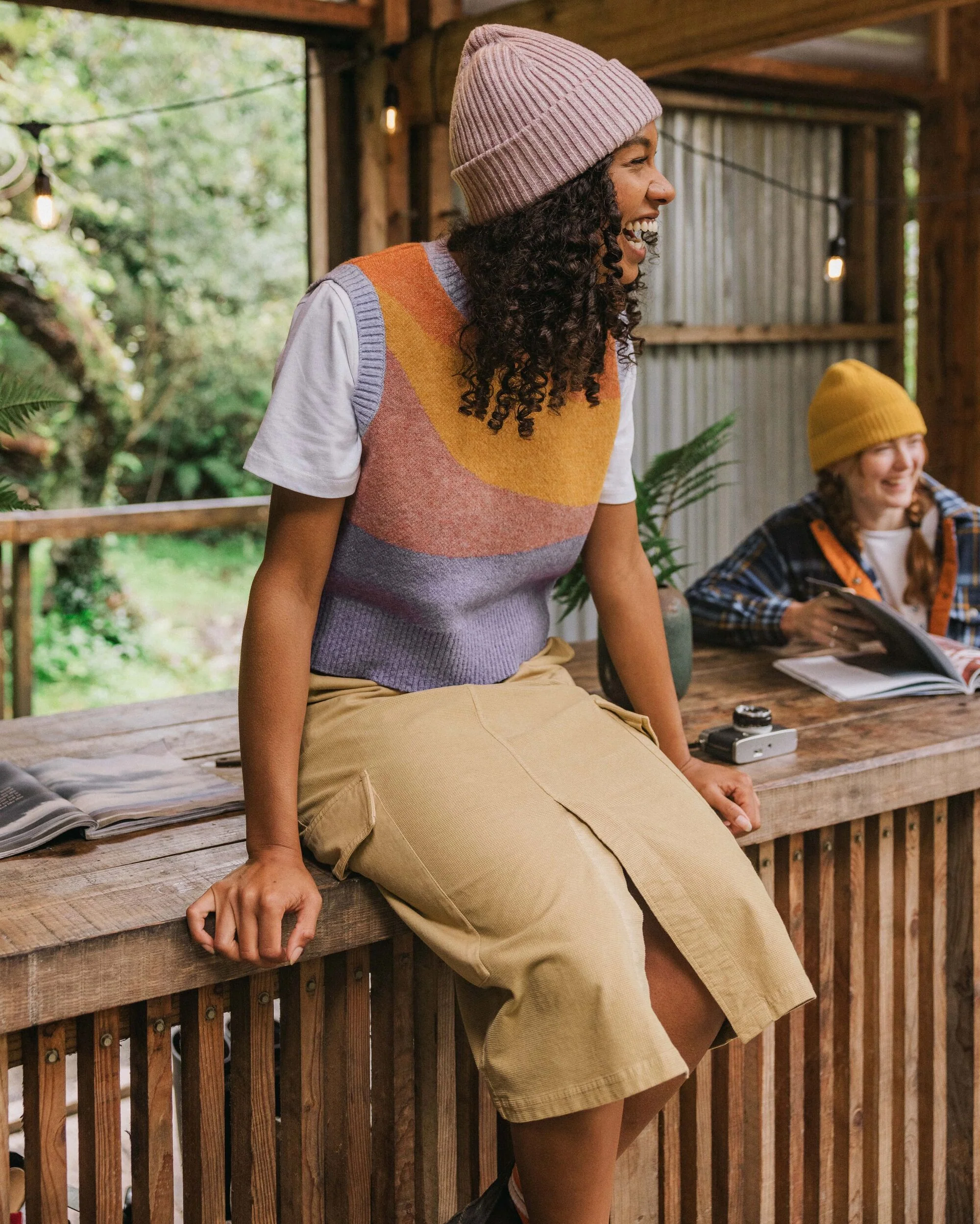 Avian Cord Midi-Rock - Biscuit – Bild 4